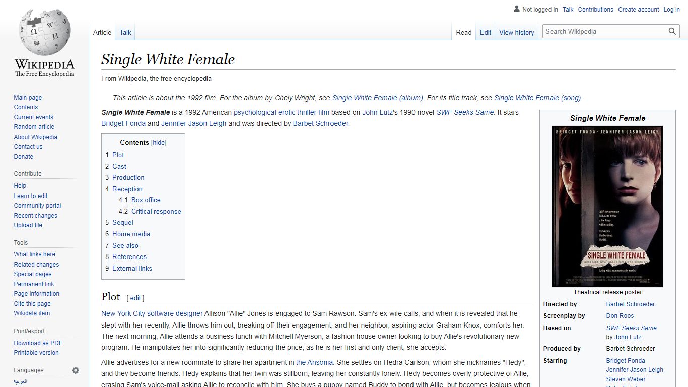 Single White Female - Wikipedia